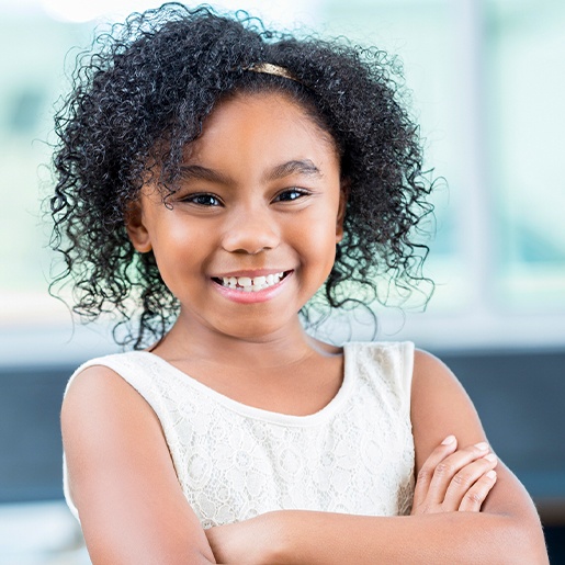 Little girl smiling