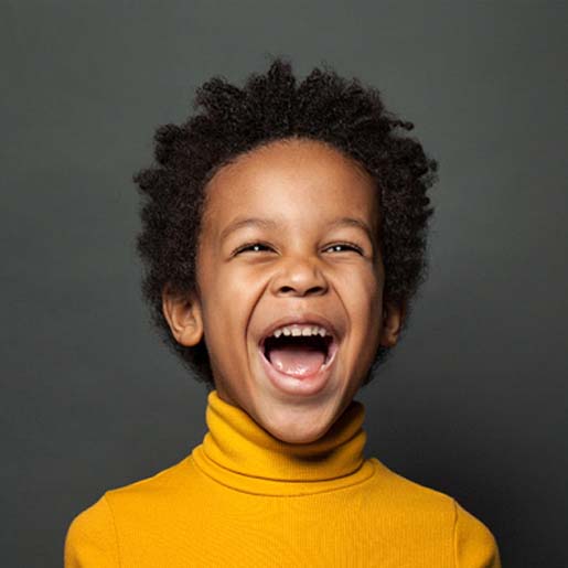 Happy child smiling in Willow Park 